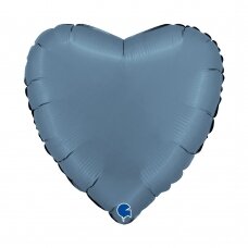 Folinis balionas širdelė ''Satin Blue Jeans''