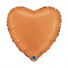 Folinis balionas širdelė ''Satin Caramel''