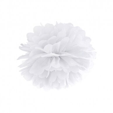 Pom-Poms baltos spalvos (35cm)