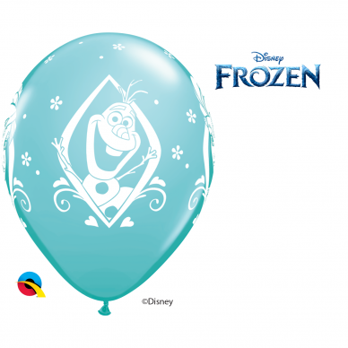 Balionas ''Frozen Happy Birthday'' karibų jūros spalvos (28cm) 3