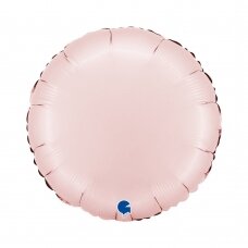 Folinis balionas apskritimas ''Satin Pastel Pink''