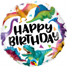 Folinis balionas ''Happy Birthday - dinozaurai''