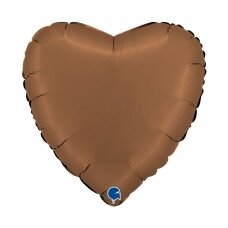 Folinis balionas širdelė ''Satin Chocolate''