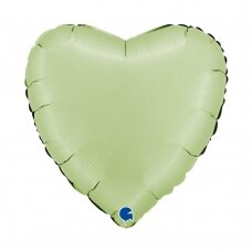 Folinis balionas širdelė ''Satin Olive Green''