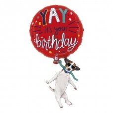 Folinis balionas ''YAY Birthday Dog''
