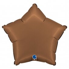 Folinis balionas žvaigždutė ''Satin Chocolate''