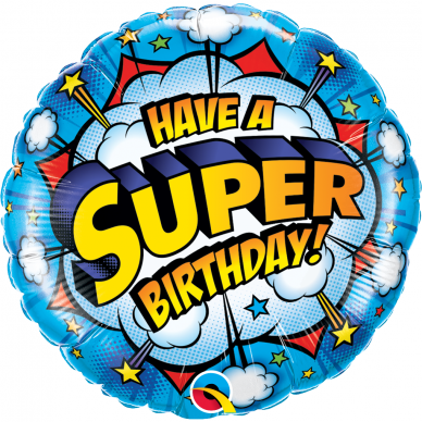 Folinis balionas ''Have a Super Birthday''