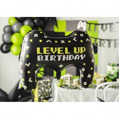 Folinis balionas ''Level Up Birthday'' 1