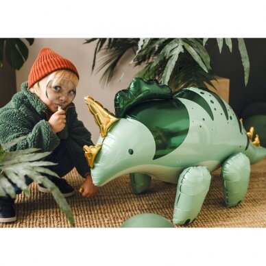 Folinis balionas ''Žalias triceratopsas'' 1