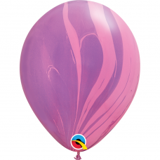 Marmurinis balionas, violetinis su rožiniu (28cm)