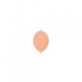 ''Pastel Matte Malibu Peach'' spalvos jungiantis balionas (15cm) - 50vnt