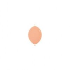 ''Pastel Matte Malibu Peach'' spalvos jungiantis balionas (15cm) - 50vnt