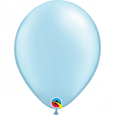 Perlamutrinis ''Light Blue'' spalvos balionas (28cm)