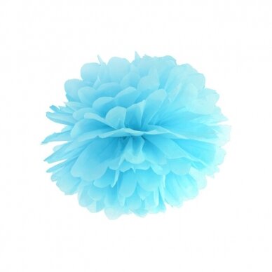 Pom-Poms žydros spalvos (35cm)